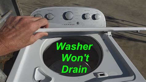 Washer Wont Drain How To Check And Repair A Wash Machine Pump And Drain