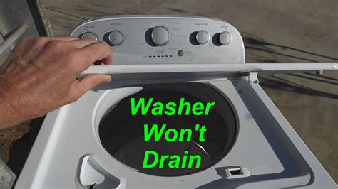 Washer Won T Drain How To Check Repair A Wash Machine Pump Drain