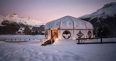 Louis Vuittons luxuriöse Jurte in St Moritz Diesen Pop up Store