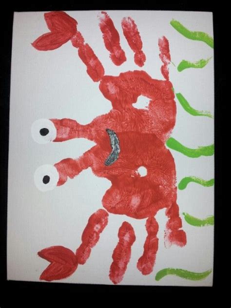 Simple Handprint Crab Craft For Kids Artofit