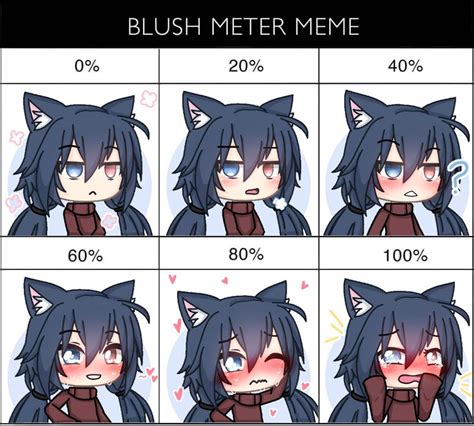 Blush Meter Meme Gacha Life While im working on a bunch of christmas art h