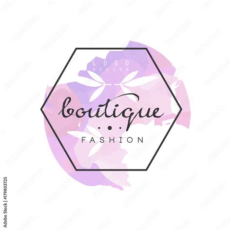 Boutique fashion logo, badge for clothes shop, beauty salon or ...