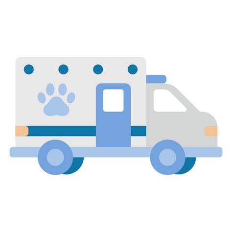 Diseño Png Y Svg De Icono De Transporte De Camión Veterinario Para