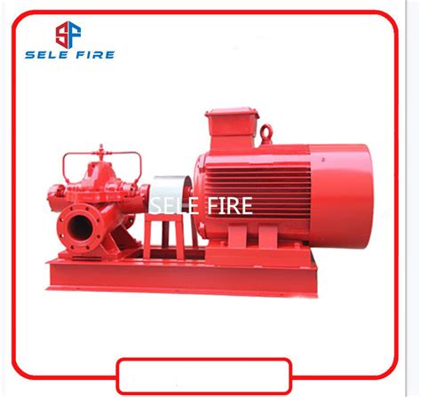 Building Booster Electric Single Stage Double Suction Centrifugal Fire