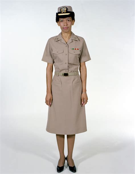 Stylish Summer Khaki Uniform For Female Navy Officers