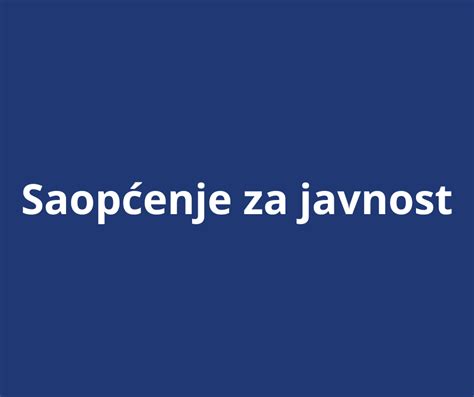 Saop Enje Za Javnost Kjkp Sarajevogas