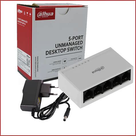 Dahua 5 Port Desktop Fast Ethernet Switch DH PFS3005 5ET L LAN Capable