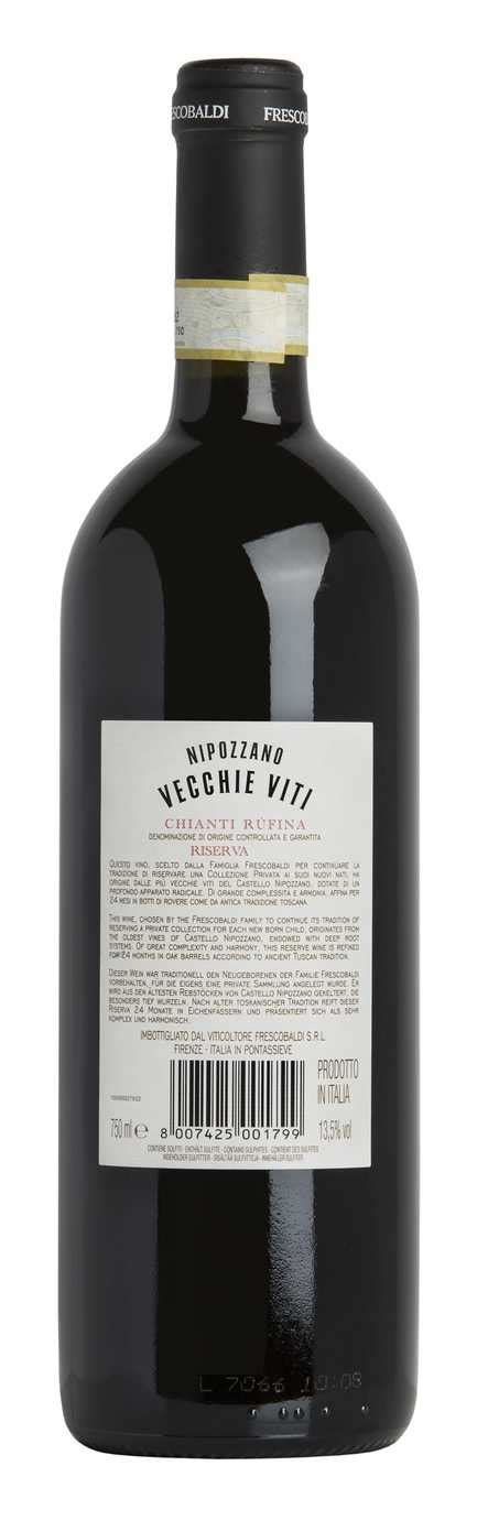 Chianti Rufina Riserva Nipozzano Vecchie Viti Docg Castello Di