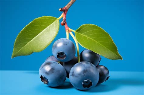 Premium Photo Vibrant Close Up Of Fresh Ripe Huckleberry Berries