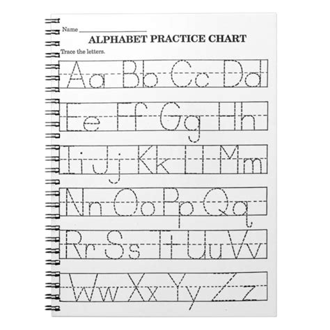 Alphabet Tracing Notebook