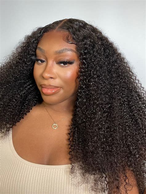 Unice Bye Bye Knots Wig 7x5 Glueless Lace Black Kinky Curly Wig With