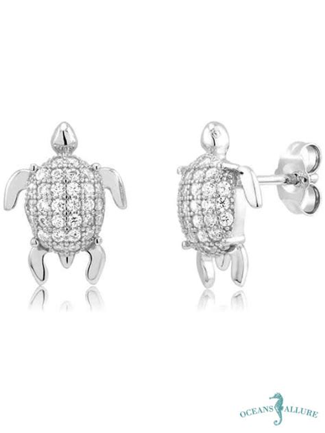 Cz Turtle Studs Oceans Allure