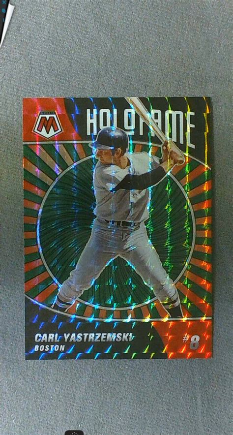 2022 Panini Mosaic HoloFame Green Prizm 6 Carl Yastrzemski Red Sox EBay