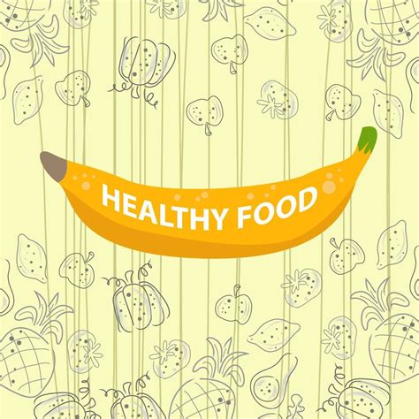 Background of a Healthy Food Doodle 16919989 Vector Art at Vecteezy