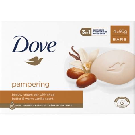 Dove Pampering Beauty Cream Bar 4x90g Dealzdxb