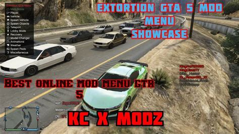 Extortion Showcase BEST GTA 5 MOD MENU YouTube