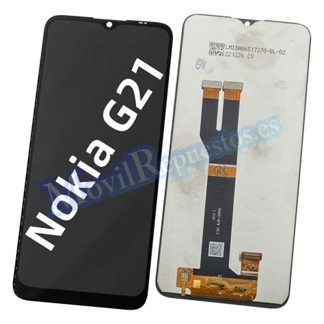 Pantalla Completa LCD Y Táctil para Nokia G21 Negro MovilRepuestos es