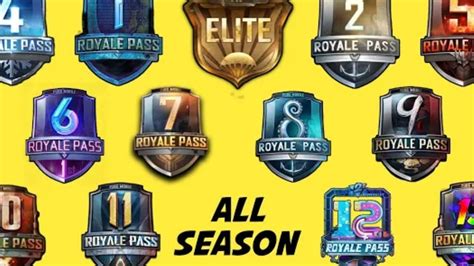 PUBG MOBILE SEASON 1 TO SEASON 12 SEASON 13 ROYALE PASS REWARDS AND