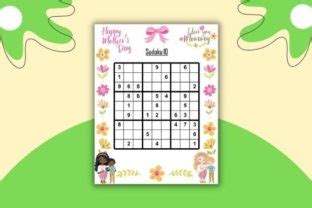 MotherS Day Sudoku Puzzles With Solution Graphic By The Students Palace