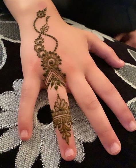 Finger Henna Henn Mani Tatuaggi Con Henna Henn