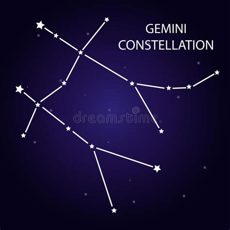 The Constellation Of Coma Berenices With Bright Stars Stock Vector