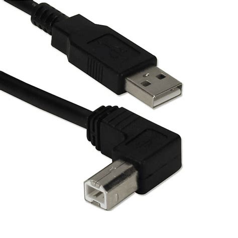 Microworld Right Angle Usb 20 To Usb Type B Cable Matrix Warehouse Computers