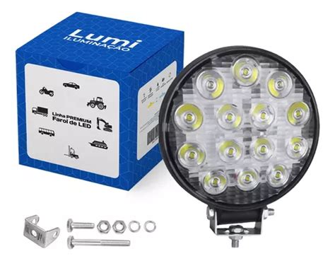 Kit 10 Farol De Milha Led 42w 9v 60v Auxiliar Barco Veículos Frete grátis