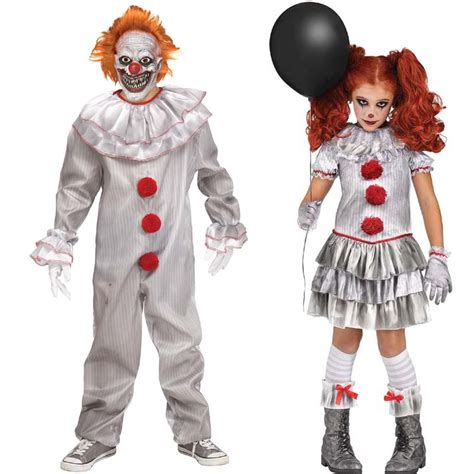 Girls It Movie Inspired Pennywise Scary Clown Halloween Costume