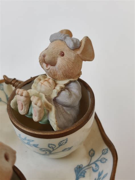 Enesco Wind Up Music Box Teacup Mice It S A Par Tea Tea For Two Suite