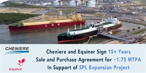 Cheniere And Equinor Sign Long Term Lng Sale And Purchase Agreement