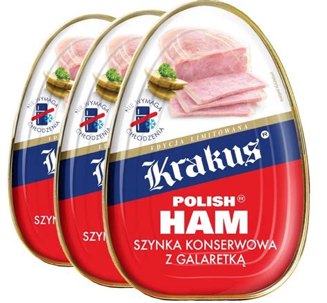 Krakus Szynka Konserwowa Polish Ham 455g 1 Szt 455 G KONSERWY