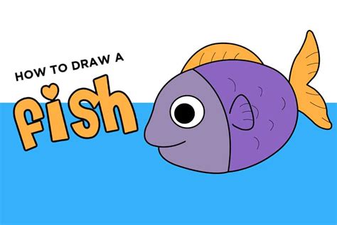 How To Draw A Fish Easy Step By Step Made With HAPPY