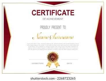 Luxury Certificate Template Gold Black Color Stock Vector Royalty Free