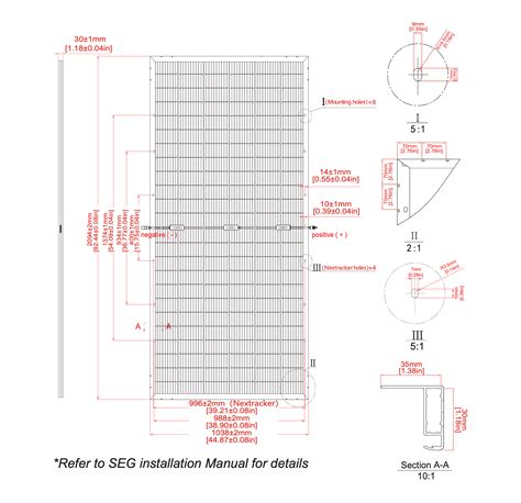 Seg Solar Seraphim Us W Mono Split Bifacial Silver Frame Clear