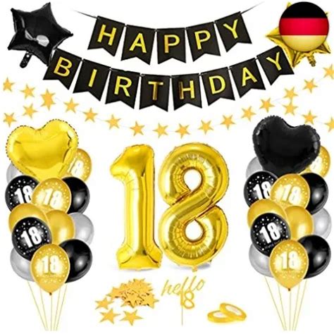 18 Geburtstag Dekoration 18 Geburtstag Deko 18 Jahr Geburtstagdeko