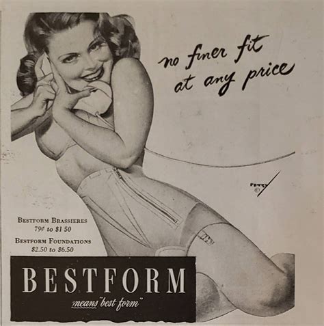 1945 BESTFORM Foundation Lingerie Bra Brassiere Womens Fashion Vintage