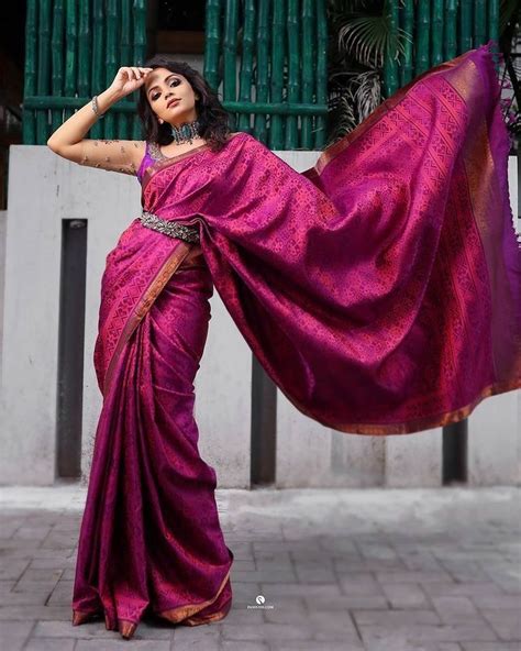 Voguish Belted Saree Blouse Ideas Stylish Sarees Indian Saree