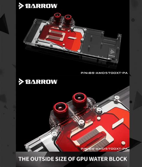 Barrow Bs Amd5700xt Pa Full Cover Graphics Card Watercooling Blocks For Amd Founder Edition