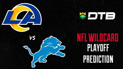 LA Rams Vs Detroit Lions Free NFL Wildcard Prediction 1 14 24 YouTube