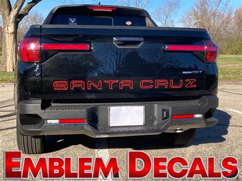 Fits Santa Cruz Tailgate Indent Tone Decal Hyundai Etsy