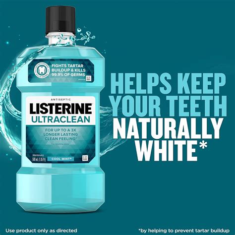 Listerine Ultraclean Antiseptic Mouthwash Fight Bad Breath Gingivitis