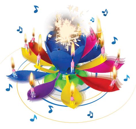 Musical Blooming Birthday Candle – 14 Candles | Gloco Accents USA