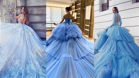 Most Elegant Blue Wedding Dresses 2020 Youtube