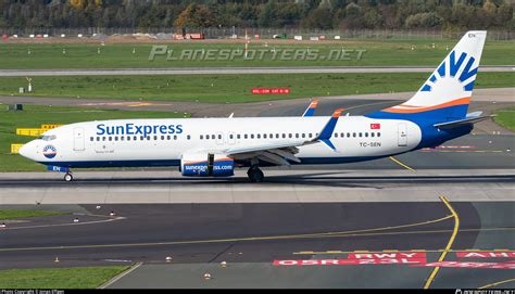 TC SEN SunExpress Boeing 737 8HC WL Photo By Jonas Effgen ID 1069340