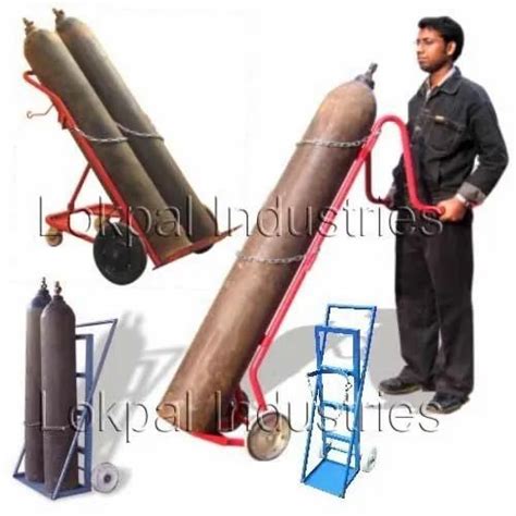 Hulk Lokpal Mild Steel Gas Cylinder Trolley For Commercial Capacity