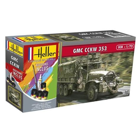 Maquette V Hicule Militaire Heller Gmc Cckw Kit Assembler