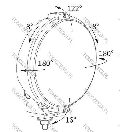 Halogen Reflektor Drogowy Chrom Kratka Wesem HO3 17697 Hurtownia