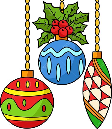 Ornamento De Natal Desenhos Animados Clipart Colorido Presentes De