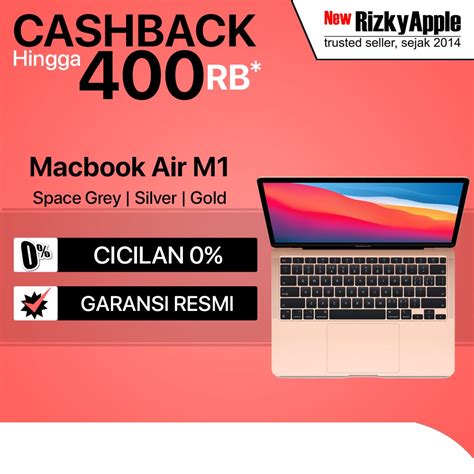 Jual 𝗔𝗽𝗽𝗹𝗲® Macbook Air 2020 13 Inch M1 Chip 8 Core Cpu 7 Core Gpu 256gb Ssd Affiliate