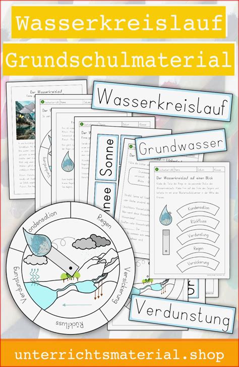 Unglaublich Arbeitsblätter Wasserkreislauf Grundschule Nur Für Sie